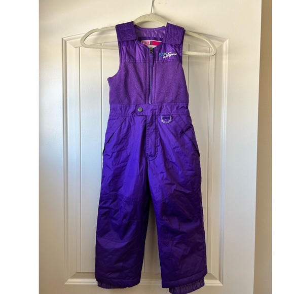 32 Degree Purple Youth Snow Bib Overall 4T - Picture 4 of 5